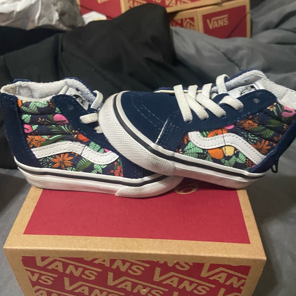 Multi Tropic Toddler Hightop Vans